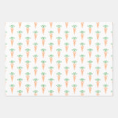 手書きイースターキャロットギフトラップ ラッピングペーパーシート (正面3)