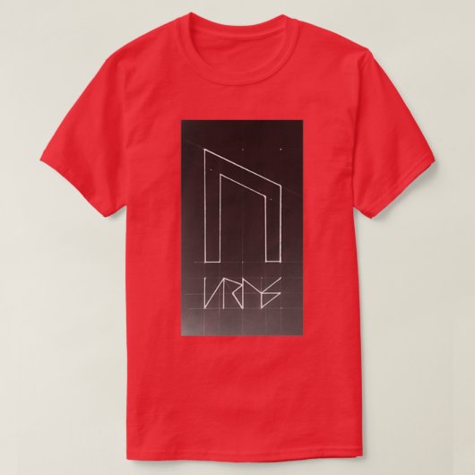 手書きウルズ強度ルーン Tシャツ (デザイン正面)