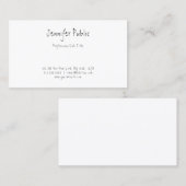 手書きエレガントかわいいテンプレートプロフェッショナル 名刺 (正面/裏面)