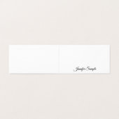 手書きエレガントスクリプトのクリーンモダンテンプレート 名刺 (外部フラット)