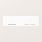 手書きエレガントスクリプトのクリーンモダンテンプレート 名刺 (内部フラット)