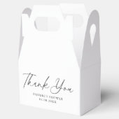 手書きエレガントスクリプトブライダルシャワー切り妻 フェイバーボックス (オープン)