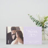 手書きエレガントスクリプト写真サンキューカード サンキューカード (スタンド正面)