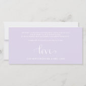 手書きエレガントスクリプト写真サンキューカード サンキューカード (裏面)