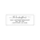 手書きエレガントスクリプト差出人住所 セルフインキングスタンプ (デザイン)