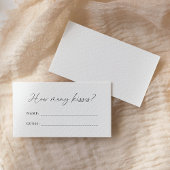 手書きエレガントスクリプト数キスゲーム エンクロージャーカード