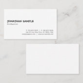 手書きエレガントスクリプト文字フォントテンプレートクール 名刺 (正面/裏面)