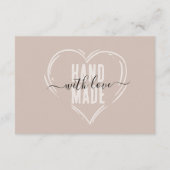 手書きエレガントビジネスありがとうご割引 サンキューカード (裏面)