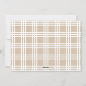 手書きエレガントフォトクリスマス シーズンカード (裏面)