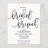 手書きエレガントブライダルブランチ招待状 (正面)