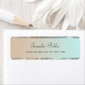 手書きエレガントモダングリッターハンドスクリプト ラベル (インサイチュ)