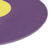 手書きエレガント名Indigo & Yellow Color カッティングボード (角)