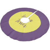 手書きエレガント名Indigo & Yellow Color ブラッシュドポリエステルツリースカート (アングル)