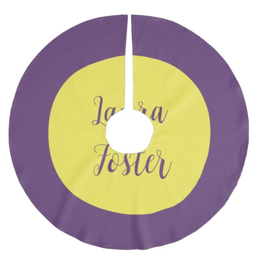 手書きエレガント名Indigo & Yellow Color ブラッシュドポリエステルツリースカート (正面)