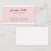 手書きエレガント手書き文字フォントプレーン 名刺 (正面/裏面)