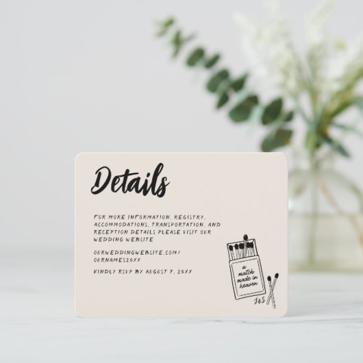 手書きエンクロージャカード天国で作成された一致 エンクロージャーカード (スタンド正面)