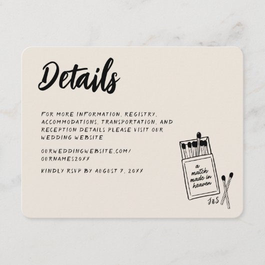 手書きエンクロージャカード天国で作成された一致 エンクロージャーカード (正面)