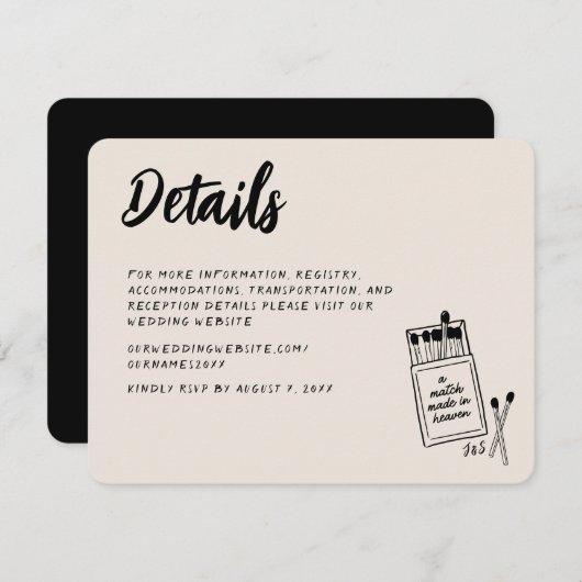 手書きエンクロージャカード天国で作成された一致 エンクロージャーカード (正面/裏面)