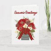 手書きオリジナルアートシーズンのご挨拶 カード (正面)