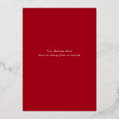 手書きオリジナル 季節のご挨拶 箔シーズンカード (裏面)