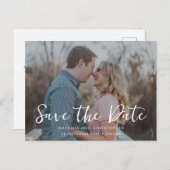 手書きオーバーレイ写真QRコード日付の保存 案内ポストカード (正面/裏面)