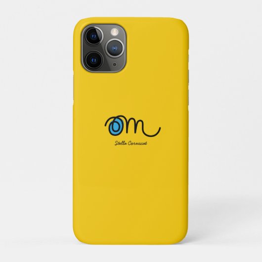 手書きオームのモダンなペアソナライズデザイン Case-Mate iPhoneケース (裏)