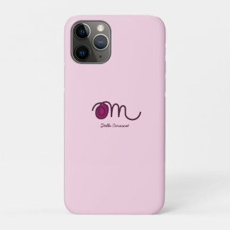 手書きオームシンボル オリジナル 名入れ ミニマル デザイン iPhone 11 PROケース