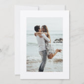 手書きカジュアルタイポグラフィクラフト写真 招待状 (裏面)