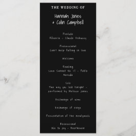 手書きカジュアルタイポグラフィホワイト&ブラック プログラム