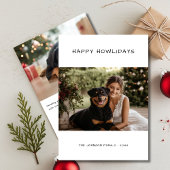 手書きカジュアルハッピーハウリデイズドッグクリスマス シーズンカード