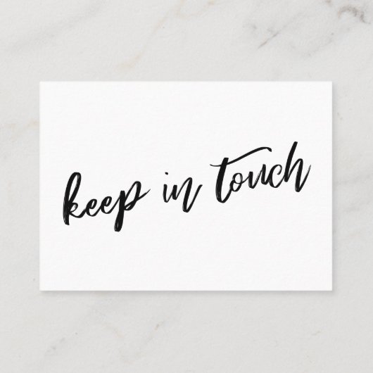 手書きカジュアル引っ越しましたシンプル配布資料カード 名刺 (裏面)