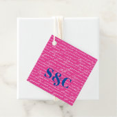 手書きカップルイニシャルカップル名門私立校風のおもしろい フェイバータグ (インサイチュ)