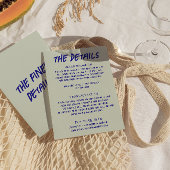 手書きカラフルファンキー結婚レトロの詳細 エンクロージャーカード