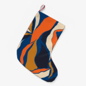 手書きカラフル抽象芸術パターン。クリエイティブ列 スモールクリスマスストッキング (正面 (吊り時))