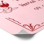 手書きガレンティーネガールズナイトウェルカムサイン ポスター (角)