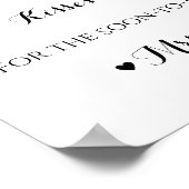 手書きキスブライダルシャワーゲーム ポスター (角)