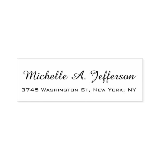 手書きクラシカルクリエイティブトレンディー白 セルフインキングスタンプ (デザイン)