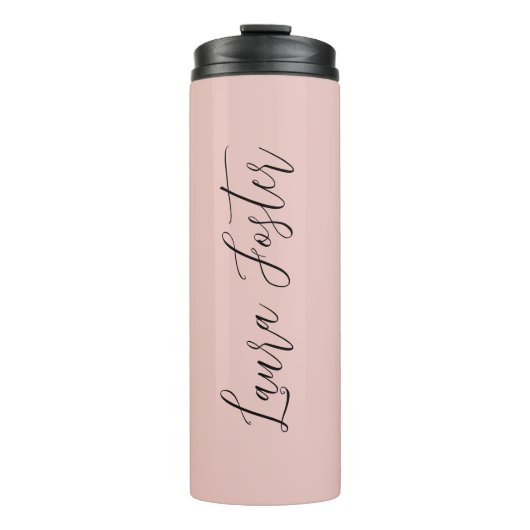 手書きクラシカル名エレガントバラ金ゴールド タンブラー (正面)