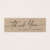 手書きクラフト紙のロ感謝していゴを挿入する (正面)