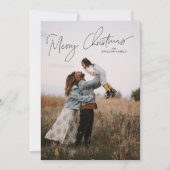 手書きクリスマスグリーティングフォトカード シーズンカード (正面)