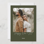 手書きクリスマスグリーティングフォトカード シーズンカード (裏面)