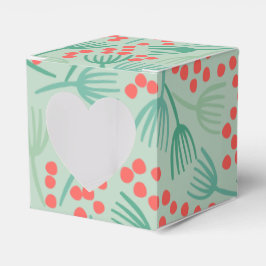 手書きクリスマスツリー常緑松の針 フェイバーボックス