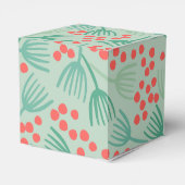 手書きクリスマスツリー常緑松の針 フェイバーボックス (裏面サイド)