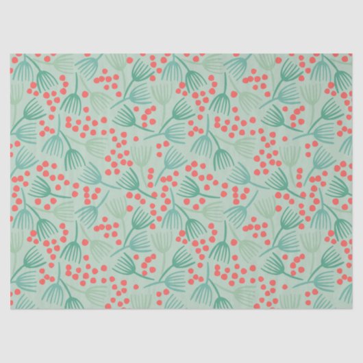 手書きクリスマスツリー常緑松の針 薄葉紙 (正面)