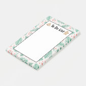 手書きクリスマスパインの枝のリストを行うには緑 ポストイット (アングル)