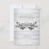 手書きクリスマスフォトカード サンキューカード (裏面)