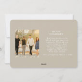 手書きクリスマスフレーム4フォトカード シーズンカード (裏面)