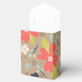 手書きクリスマスポインセチア赤白海軍 フェイバーボックス (オープン)