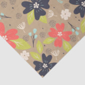 手書きクリスマスポインセチア赤白海軍 薄葉紙 (詳細)