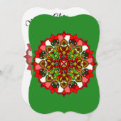 手書きクリスマスマダラカード (正面/裏面)